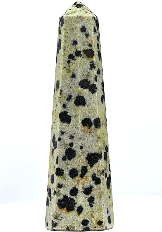 grade A Dalmation Jasper tower