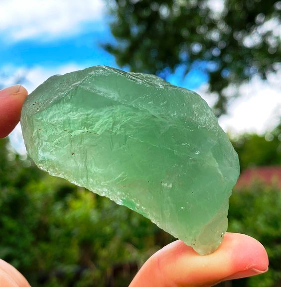 Natural Fluorite green stone - Grade A