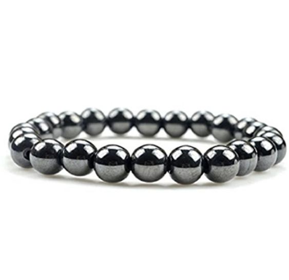 Hematite Round Beads Stretch Bracelet