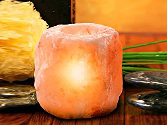 Natural Himalayan salt rock candle holder 1 kg