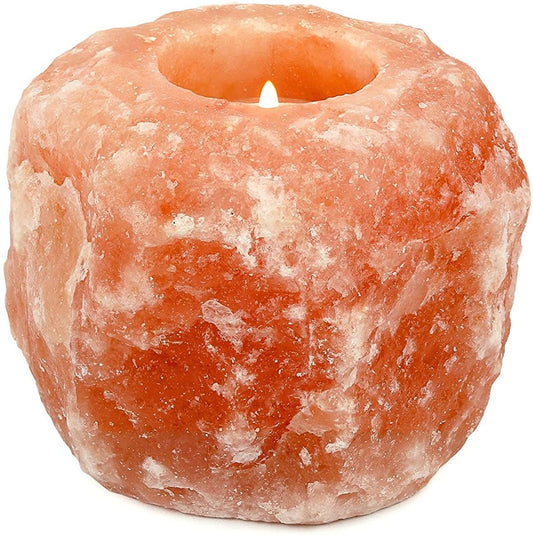 Natural Himalayan salt rock candle holder 1 kg