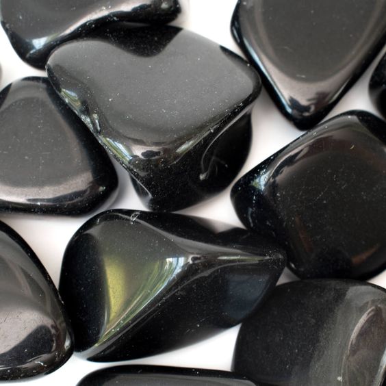 Natural Black Obsidian Stone - Grade A