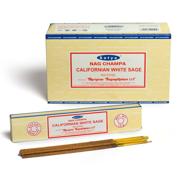 CALIFORNIAN WHITE SAGE INCENSE STICKS BY SATYA