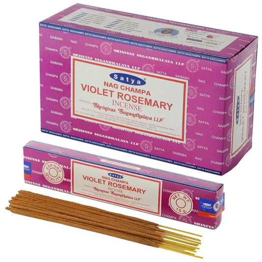 Violet rosemary nag champa incense sticks