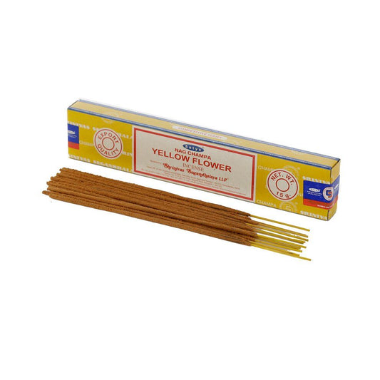 Yellow flower incense sticks by satya