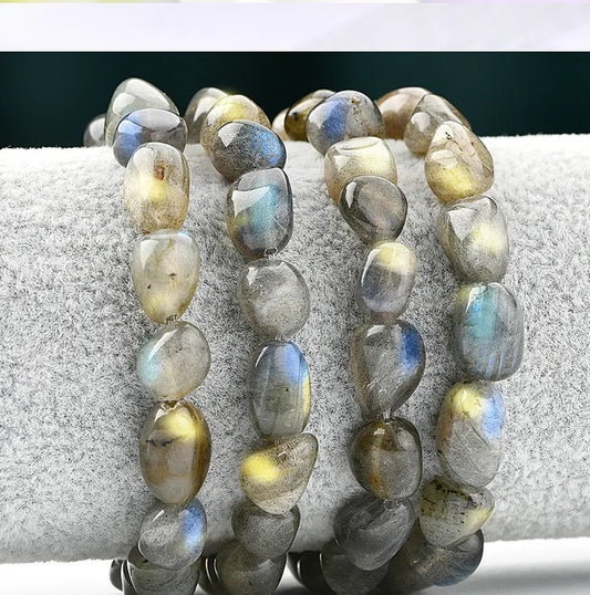 Labradorite natural nugget bracelet